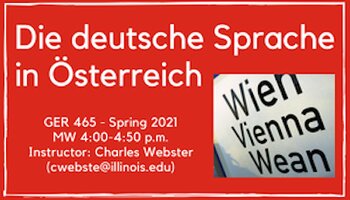 GER 465 - Die deutsche Sprache in Österreich